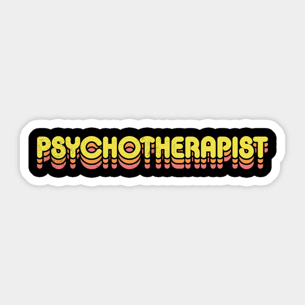 Retro Psychotherapist Sticker by rojakdesigns